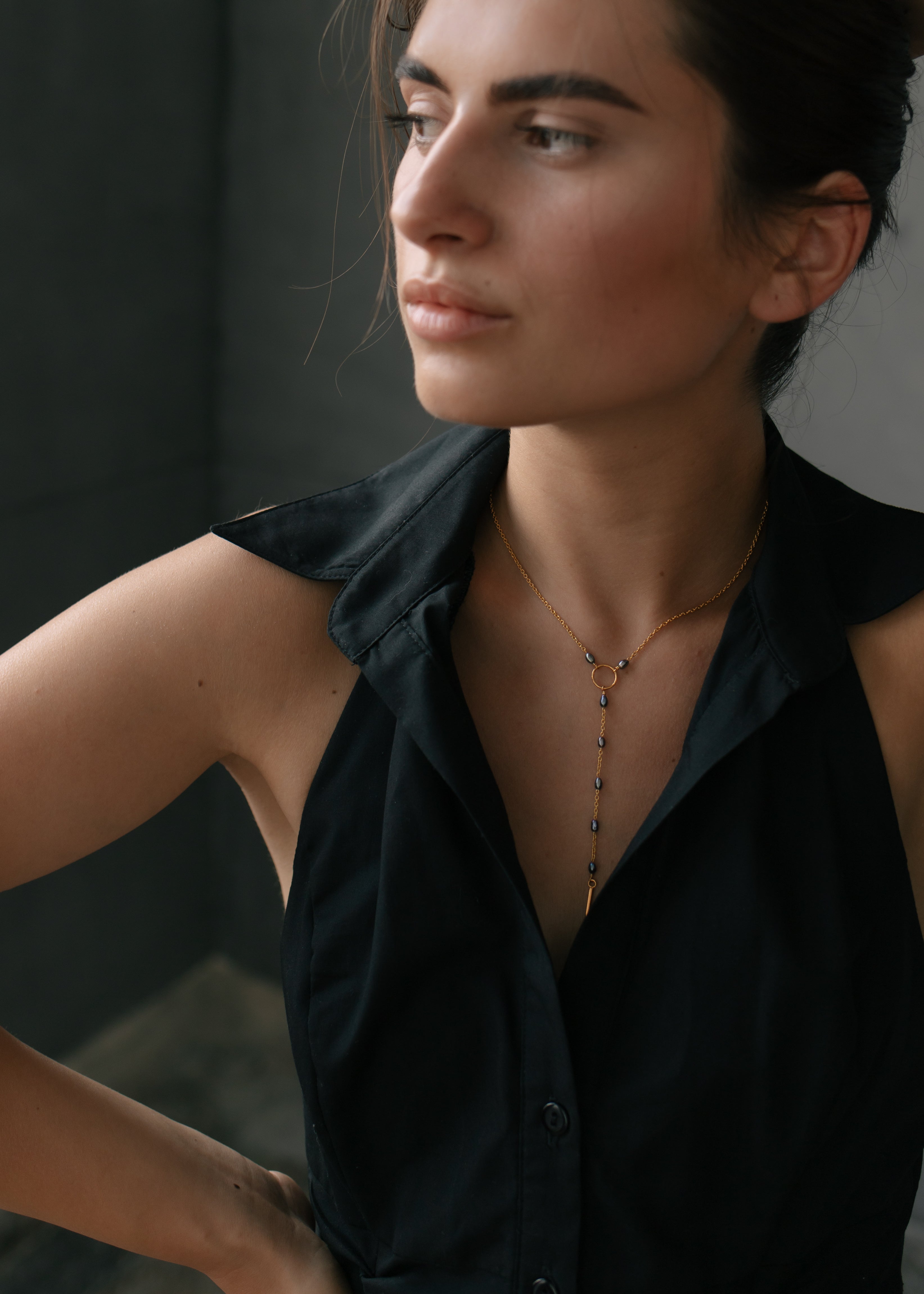 Ланцюжок-краватка "Circle gold"